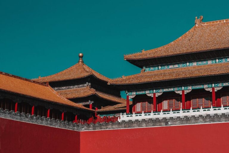 Stunning capture of the Forbidden City in Beijing, showcasing traditional Chinese architecture.